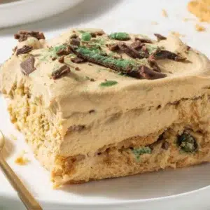 Peppermint Crisp fridge tart