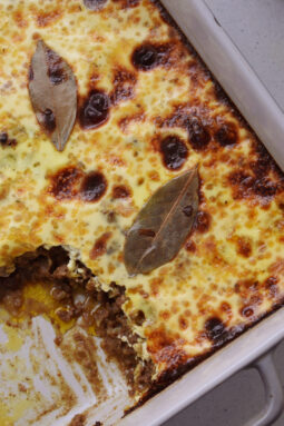 Bobotie de ternera sudafricano