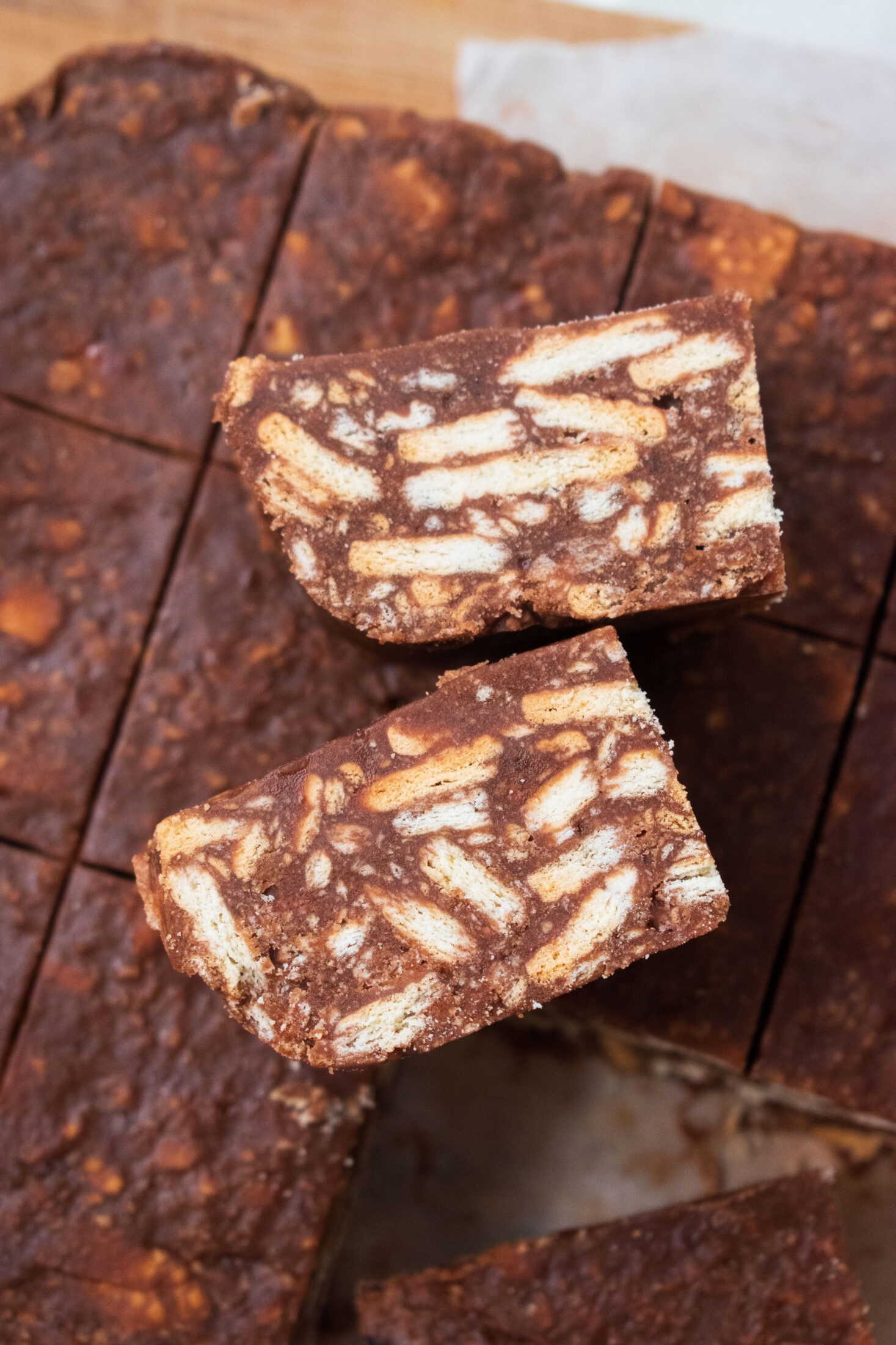 Marie Biscuit Chocolate Squares Recipe